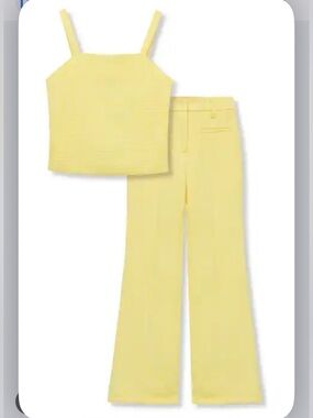 New Truce Kids' Novelty Tweed Tank Top & Flare Pants Matching Set L14